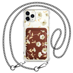 iPhone Magnetic Wallet Case - White Magnolia