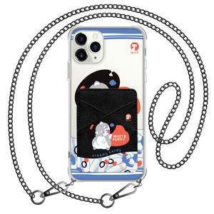 iPhone Phone Wallet Case - White Puppy