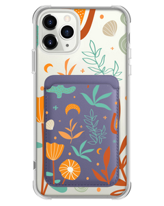 iPhone Magnetic Wallet Case - Autumn Botanical