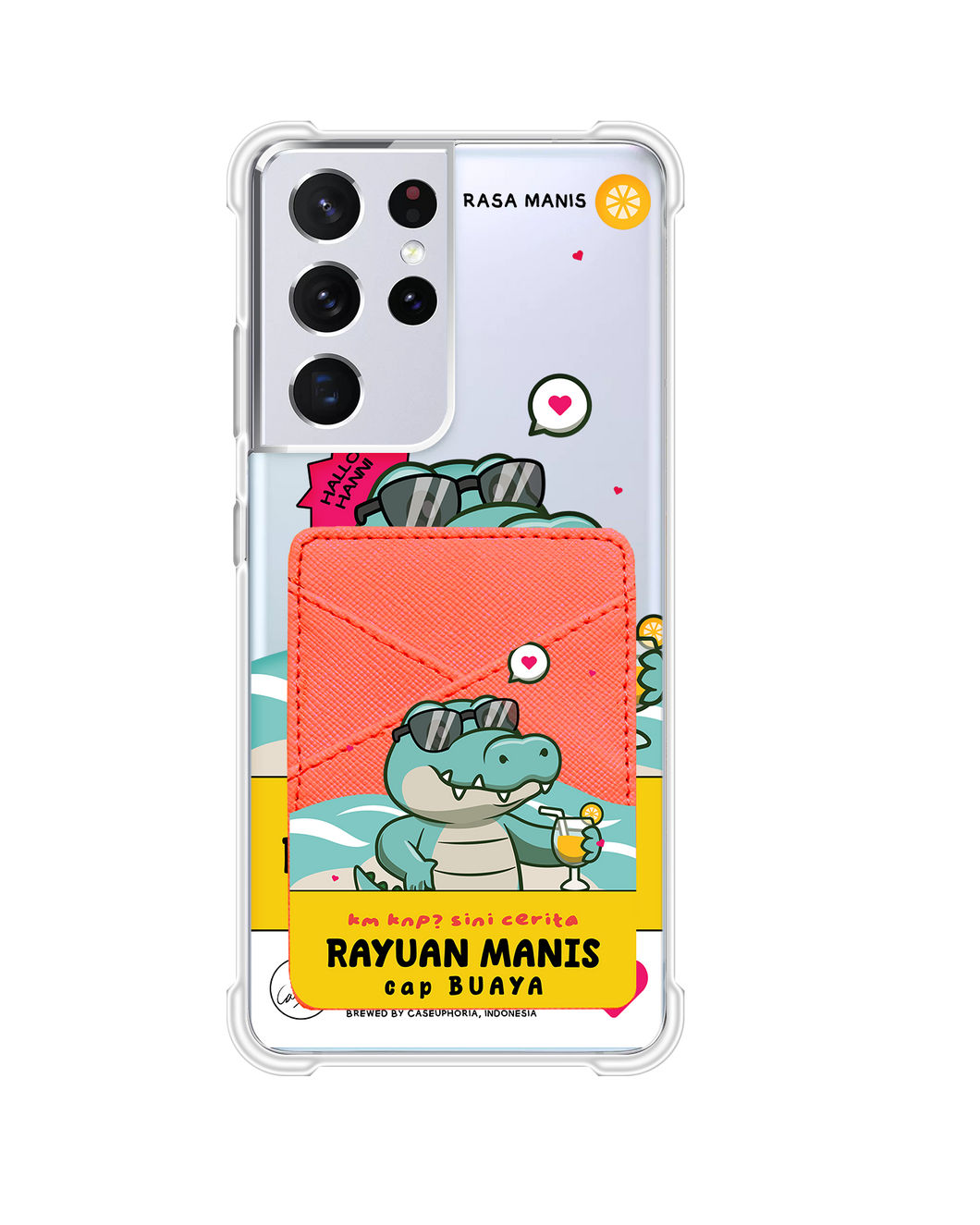 Android Phone Wallet Case - Cap Buaya