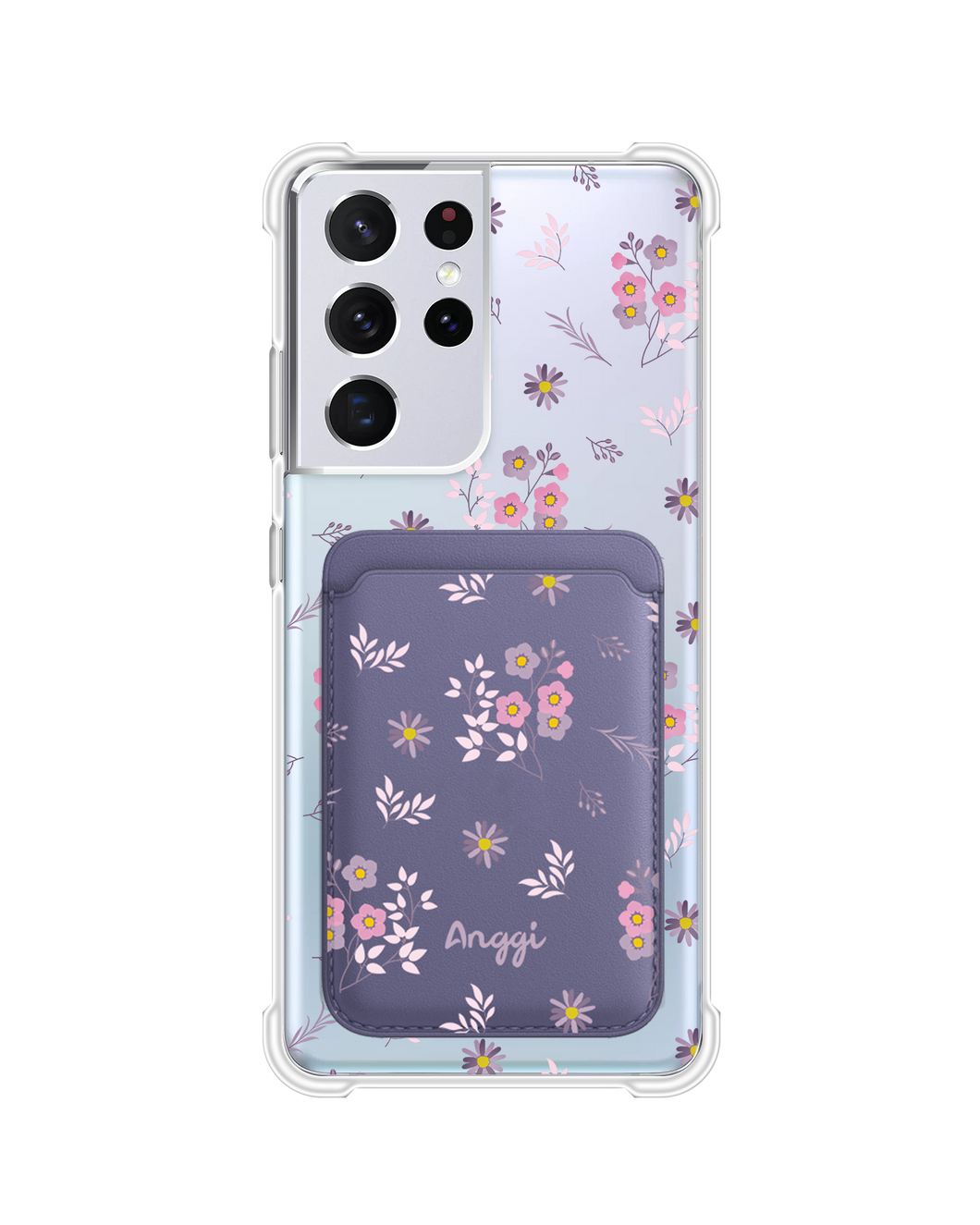 Android Magnetic Wallet Case - Cherry Blossom