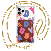 Load image into Gallery viewer, iPhone Magnetic Wallet Case - Chubby Monogram
