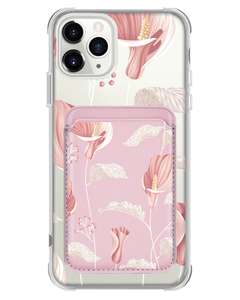 iPhone Magnetic Wallet Case - Easter Lily