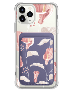 iPhone Magnetic Wallet Case - Easter Lily