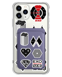 iPhone Magnetic Wallet Case - Exo Sticker Pack