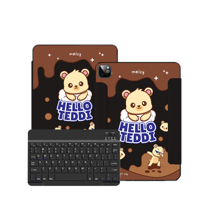iPad Wireless Keyboard Flipcover - Hello Teddy 1.0