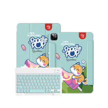 Load image into Gallery viewer, iPad Wireless Keyboard Flipcover - Poodle Pop
