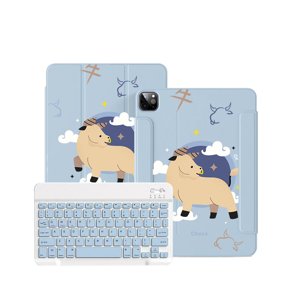 iPad Wireless Keyboard Flipcover - Ox (Chinese Zodiac / Shio)