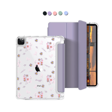 Load image into Gallery viewer, iPad Macaron Flip Cover - Cherry Blossom
