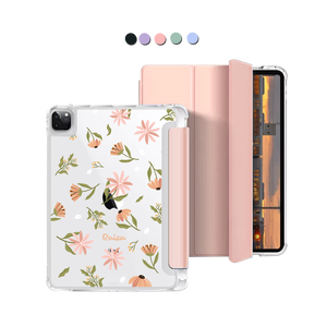 iPad Macaron Flip Cover - Cosmos Flower