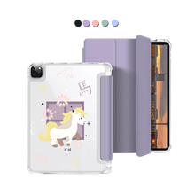 Load image into Gallery viewer, iPad Macaron Flip Cover - Horse (Chinese Zodiac / Shio)
