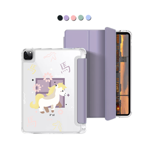 iPad Macaron Flip Cover - Horse (Chinese Zodiac / Shio)