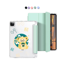 Load image into Gallery viewer, iPad Macaron Flip Cover - Monkey (Chinese Zodiac / Shio)
