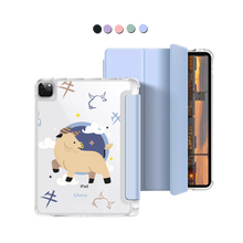 Load image into Gallery viewer, iPad Macaron Flip Cover - Ox (Chinese Zodiac / Shio)
