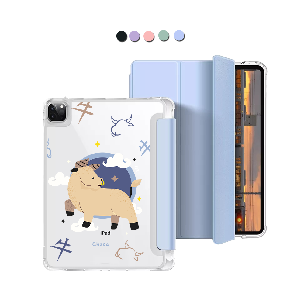 iPad Macaron Flip Cover - Ox (Chinese Zodiac / Shio)