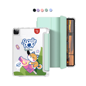 iPad Macaron Flip Cover - Poodle Pop