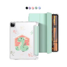 Load image into Gallery viewer, iPad Macaron Flip Cover - Snake (Chinese Zodiac / Shio)
