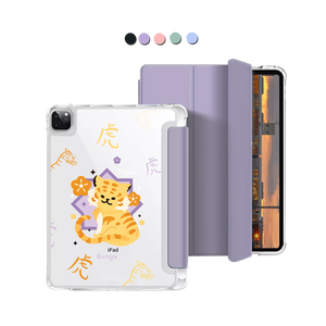 iPad Macaron Flip Cover - Tiger (Chinese Zodiac / Shio)