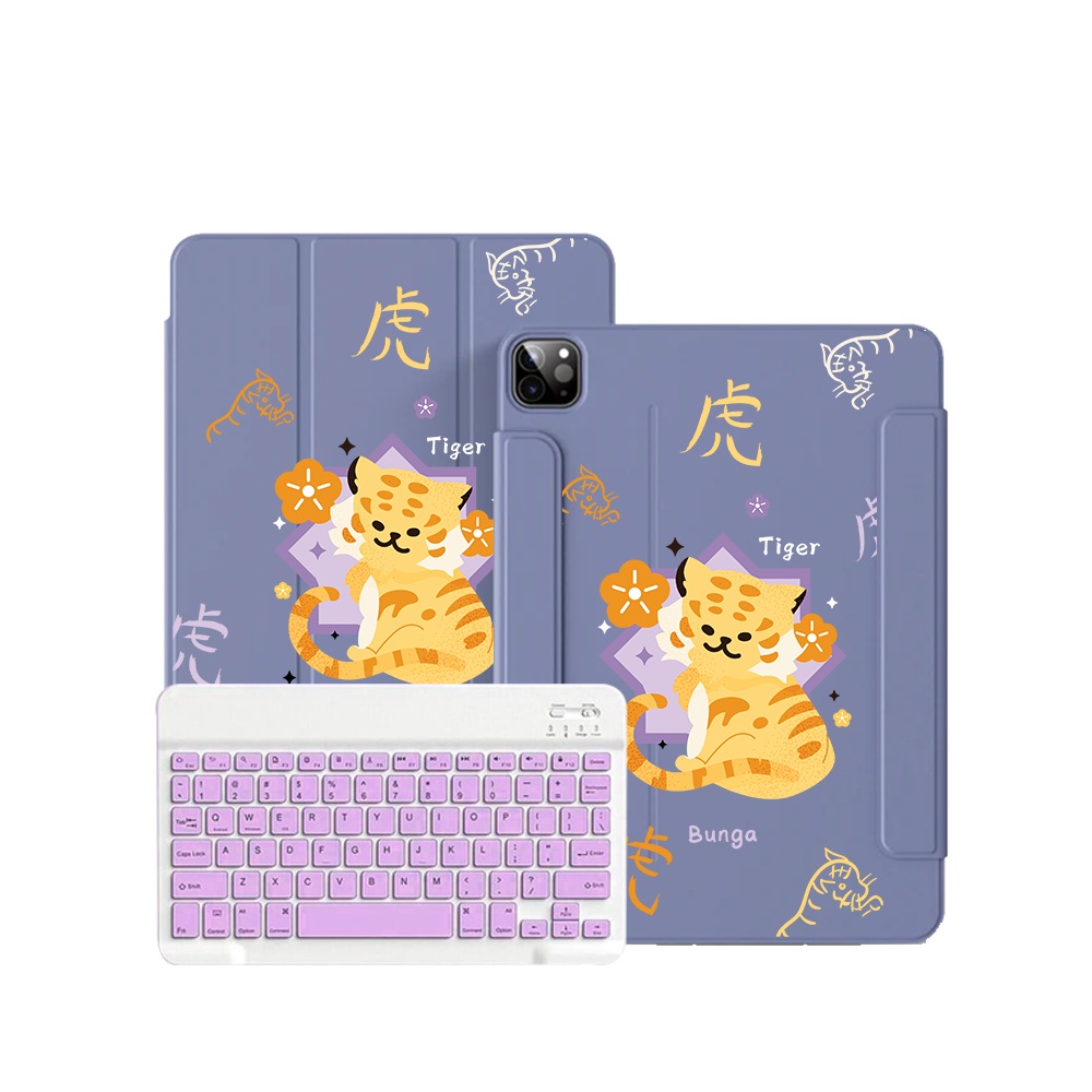 iPad Wireless Keyboard Flipcover - Tiger (Chinese Zodiac / Shio)