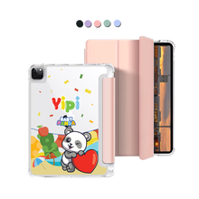 Load image into Gallery viewer, iPad Macaron Flip Cover - Yipi Baby Panda
