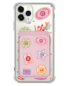 iPhone Magnetic Wallet Case - Itzy Sticker Pack