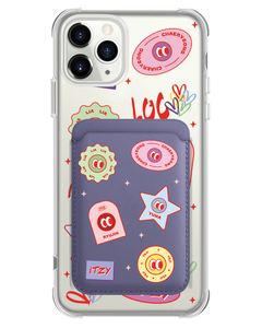 iPhone Magnetic Wallet Case - Itzy Sticker Pack