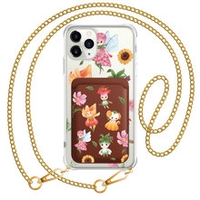 Load image into Gallery viewer, iPhone Magnetic Wallet Case - Magical Garden
