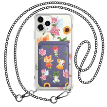 Load image into Gallery viewer, iPhone Magnetic Wallet Case - Magical Garden
