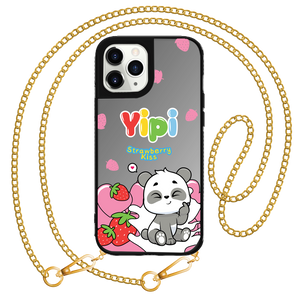 iPhone Mirror Grip Case - Yipi Strawberry Kiss