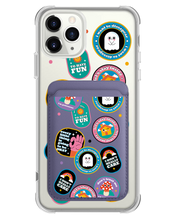 Load image into Gallery viewer, iPhone Magnetic Wallet Case - Monster Sticker Pack
