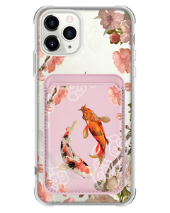 iPhone Magnetic Wallet Case - Oil Painting Koi