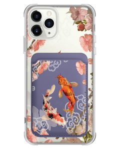 iPhone Magnetic Wallet Case - Oil Painting Koi