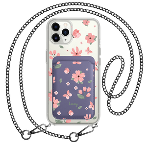 iPhone Magnetic Wallet Case - Pink Delight