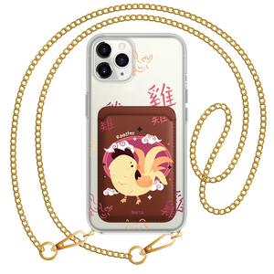 iPhone Magnetic Wallet Case - Rooster (Chinese Zodiac / Shio)