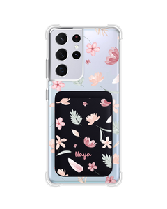 Android Magnetic Wallet Case - Wild Flower