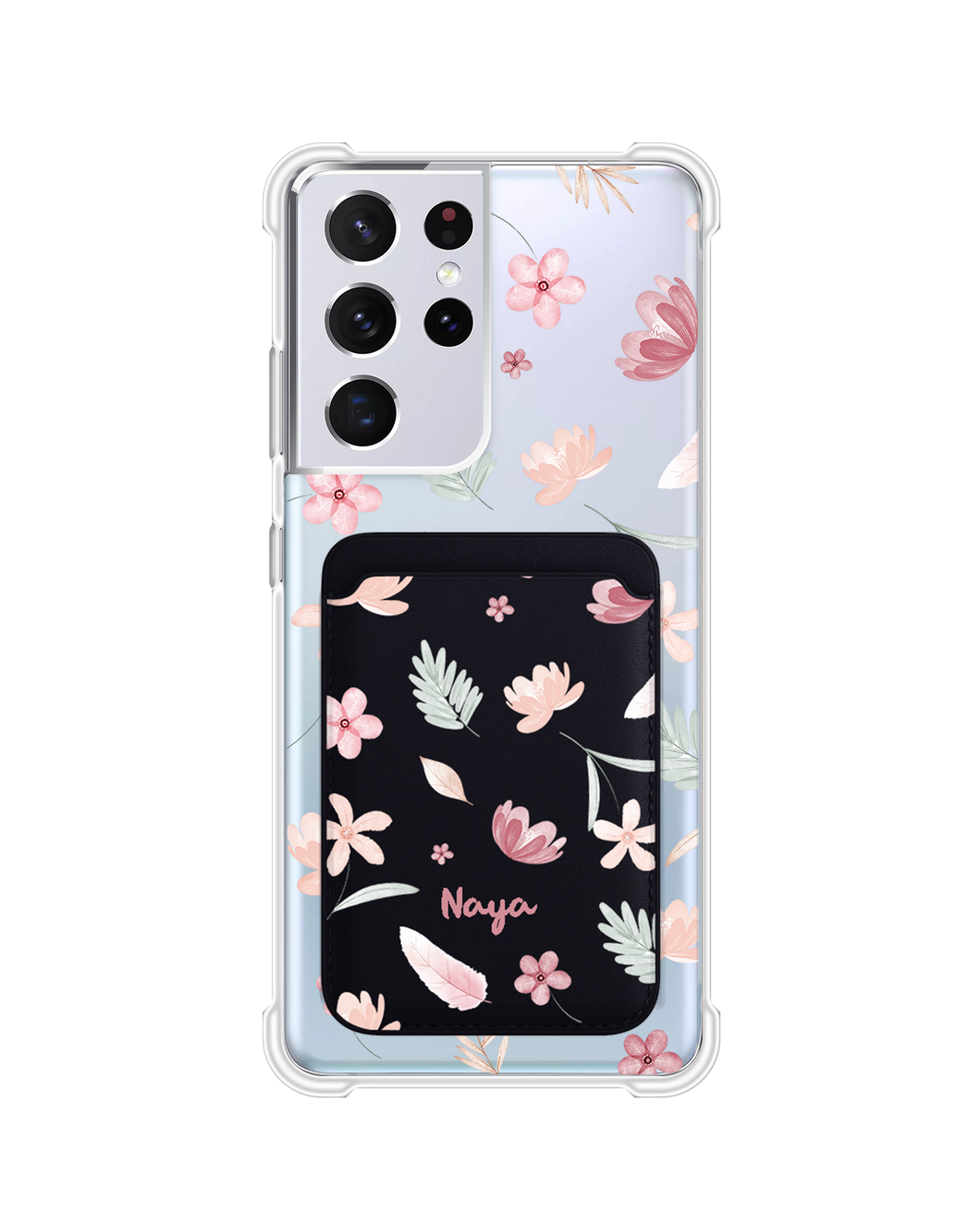 Android Magnetic Wallet Case - Wild Flower