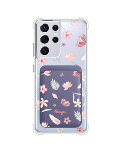 Android Magnetic Wallet Case - Wild Flower