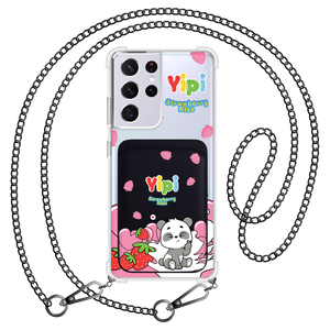 Android Magnetic Wallet Case - Yipi Strawberry Kiss